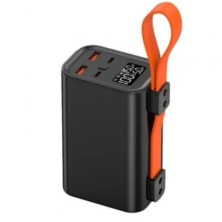 Leotec LEPOW100W30K - PowerBank Batería Externa 30000mAh 100W PD, 4 Puertos (2 USB-C + 2 USB-A) para Portátiles, con Pantalla LCD y Cable Incluido Leotec LEPOW100W30K - PowerBank Batería Externa 30000mAh 100W PD, 4 Puertos (2 USB-C + 2 USB-A) para Portátiles, con Pantalla LCD y Cable Incluido